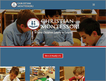 Tablet Screenshot of christianmontessori.org